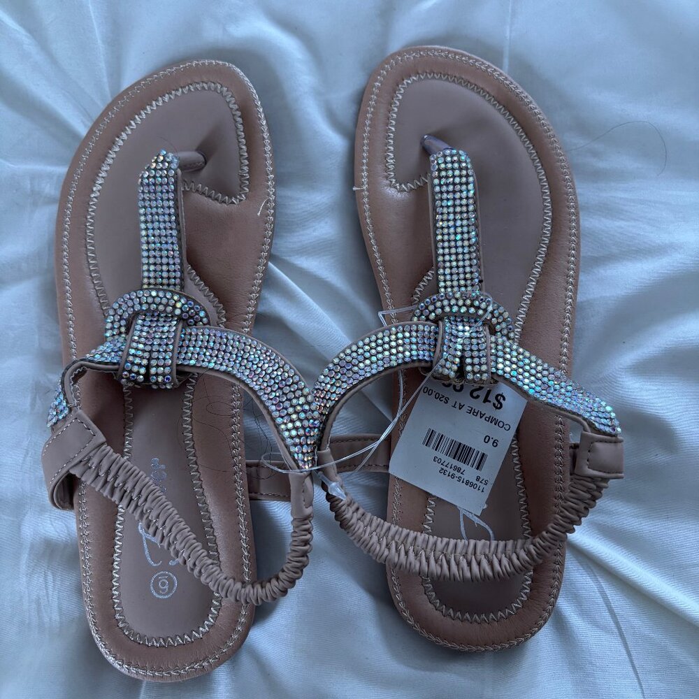 Forever Silver Sandals